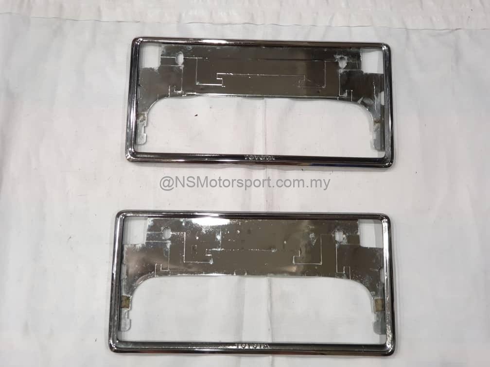 Tri-Color 3 Color Off Road Sport License Plate Cover Frames Holder with Screw Caps for Toyota Tacoma 4Runner Tundra Rav4 Highlander-Stainless Steel (2X Silver Tri-Color 3 Color Off Road Sport License Plate Cover Frames Holder with Screw Caps for Toyota Tacoma 4Runner Tundra Rav4 Highlander-Stainless Steel (2X Silver