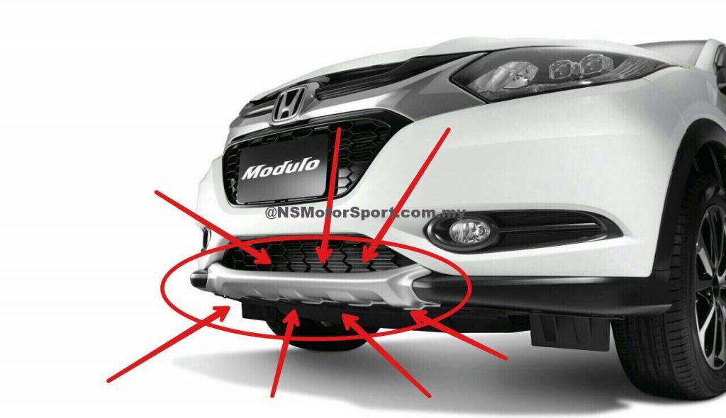 HONDA HRV modulo FRONT BUMPER PROTECTOR COVER P1510658 NS Motorsport