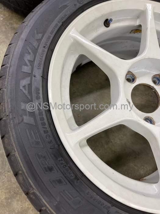 16 inch P1 RACING BUDDY CLUB SPORT RIM TYRE SET ORIGINAL- P1227369 - NS ...